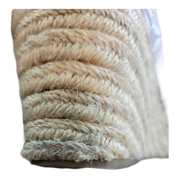 TOMS Grey Ikat Design Espadrille Wedges Size 6.5 - Picture 8 of 9